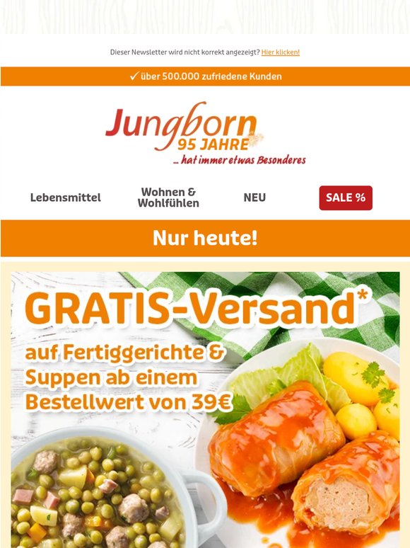 Nur heute: GRATIS-Versand auf Fertiggerichte sichern!