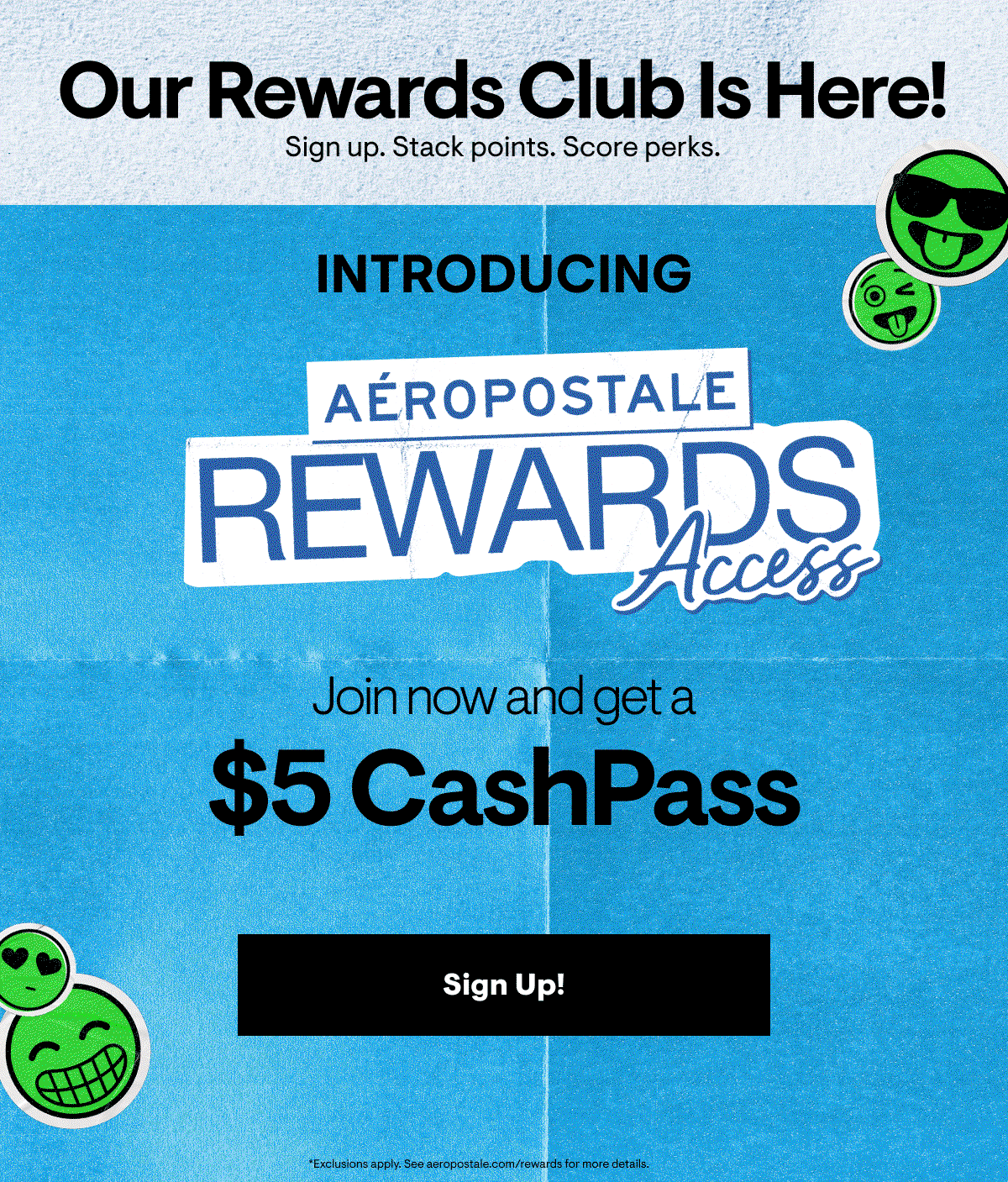 Introducing Aeropostale Rewards Access