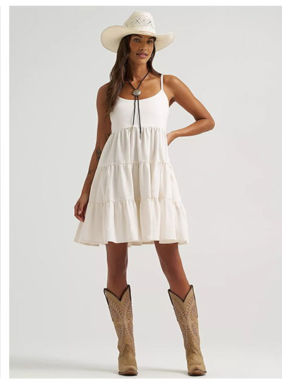 Women's Wrangler Strappy Tiered Dress