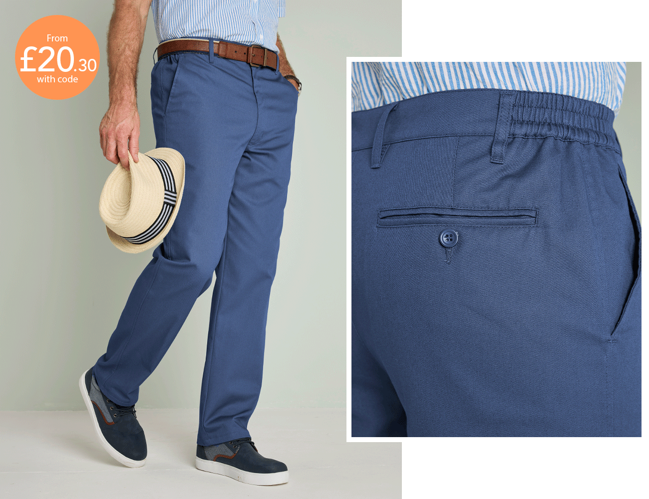 Stain and Water Resistant Cotton Trouser - MT306
