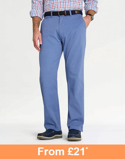 Pegasus Stretch Chino Trouser with Free Belt - MT328