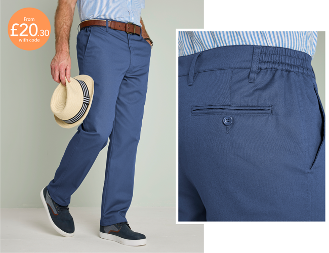 Stain and Water Resistant Cotton Trouser - MT306
