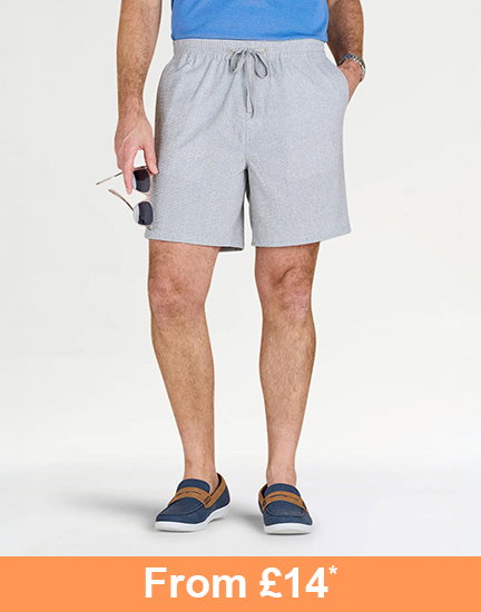 Pegasus Linen Look Pull On Cotton Short - MS242
