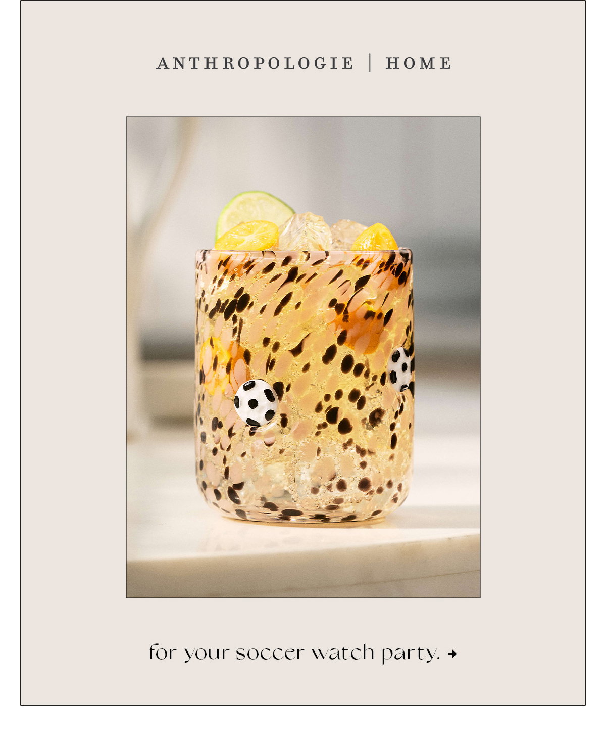 For your soccer watch party