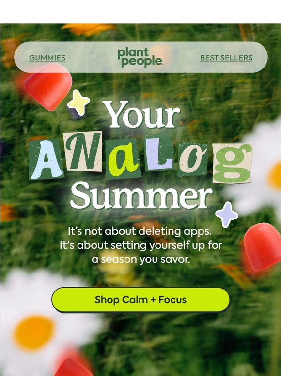 Less scroll. More summer.