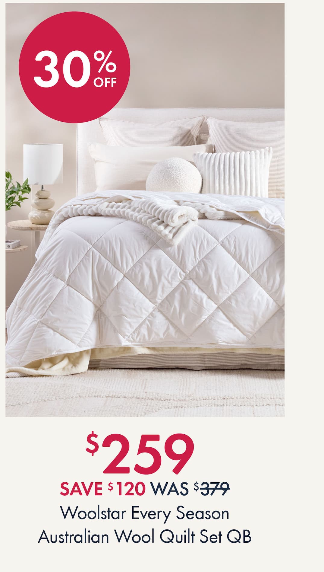 Every Season Australian Wool Quilt Set