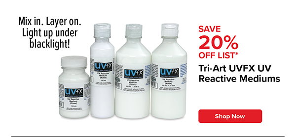 Tri-Art UVFX UV Reactive Mediums