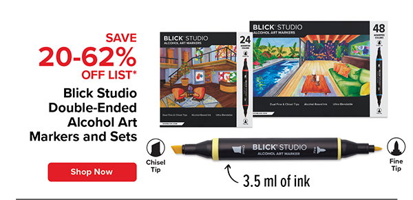 Blick Studio Double-Ended Alcohol Art Markers and Sets