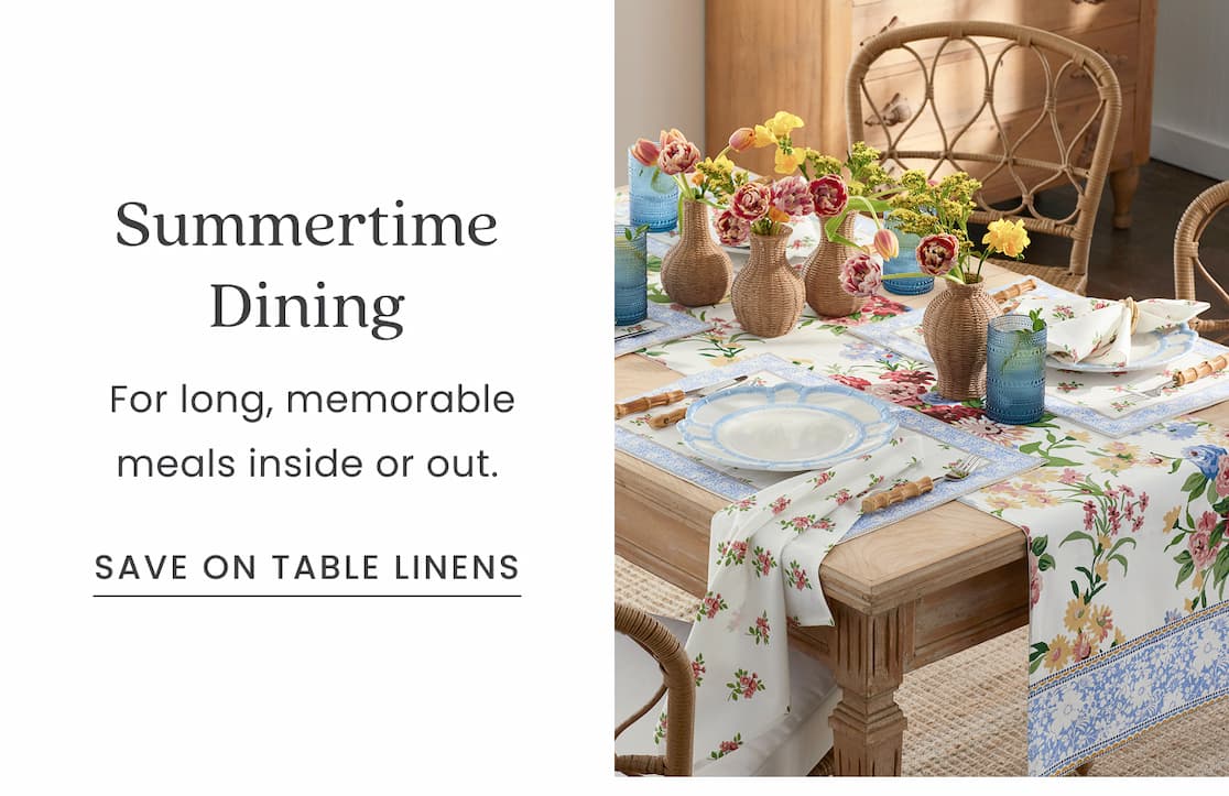 Save on table linens