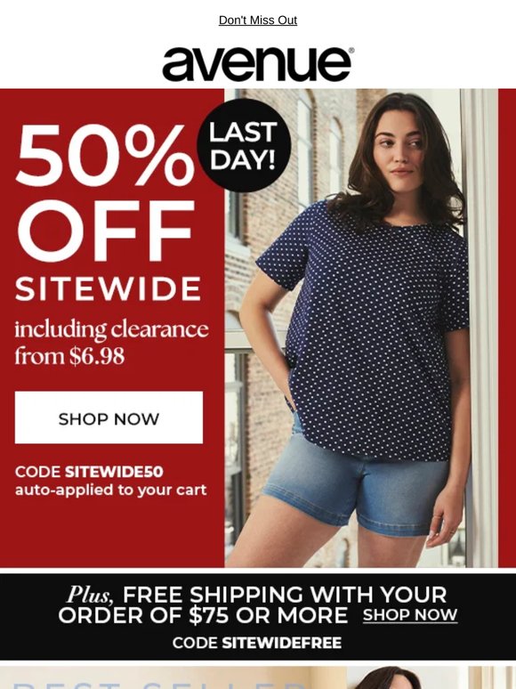 Friendly Reminder: Your ENTIRE Order Is 50% OFF