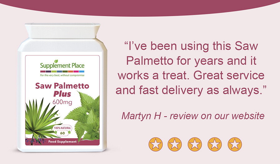 Customer testimonial about Saw Palmetto Plus