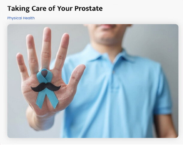 Taking care of your prostate - blog article