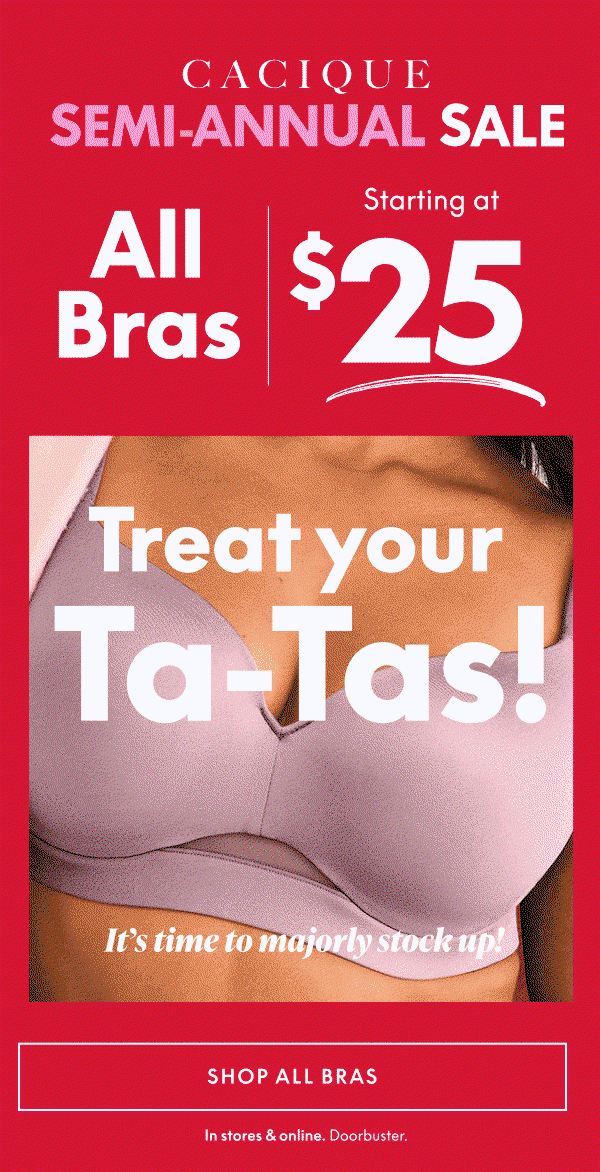 Bras from $25