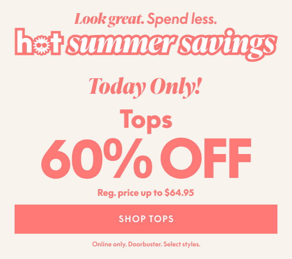 Tops 60% Off