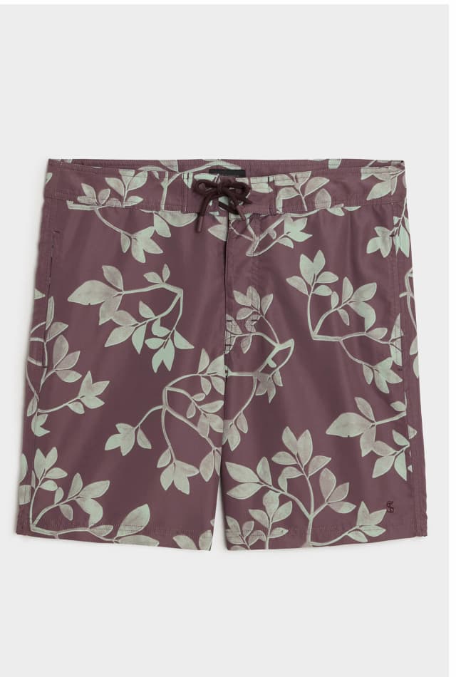 7" Burgundy Board Short