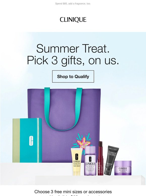 Pick 3 free minis or accessories with $65.