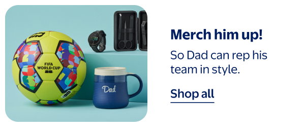Merch him up! So Dad can rep his team in style.