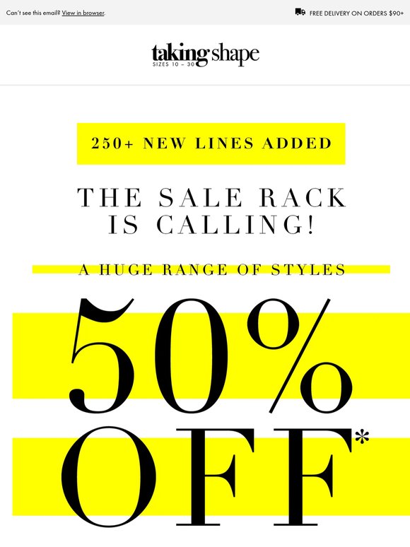 50% Off 250+ Styles | Fresh Markdowns