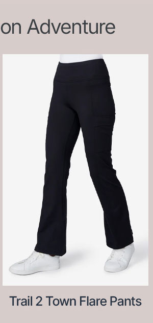 women's trail 2 town flare pants