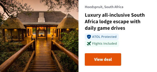 Luxury all-inclusive South Africa lodge escape with daily game drives