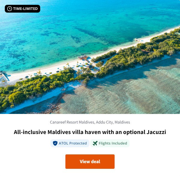 All-inclusive Maldives villa haven with an optional Jacuzzi
