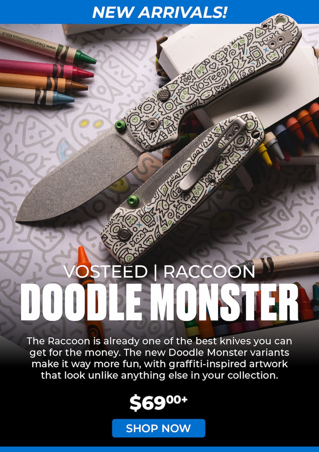 Vosteed Raccoon Doodle Monster