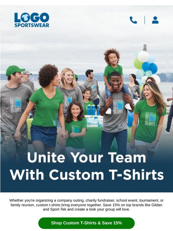 Custom T-Shirts for Teams, Events & Businesses