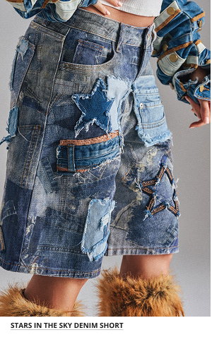 STARS IN THE SKY DENIM SHORT