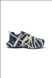 AZALEA WANG SELIE DENIM LACE DETAIL SNEAKER