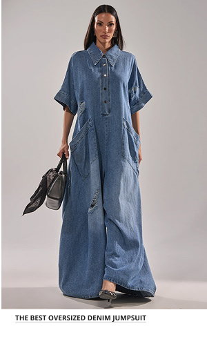 THE BEST OVERSIZED DENIM JUMPSUIT