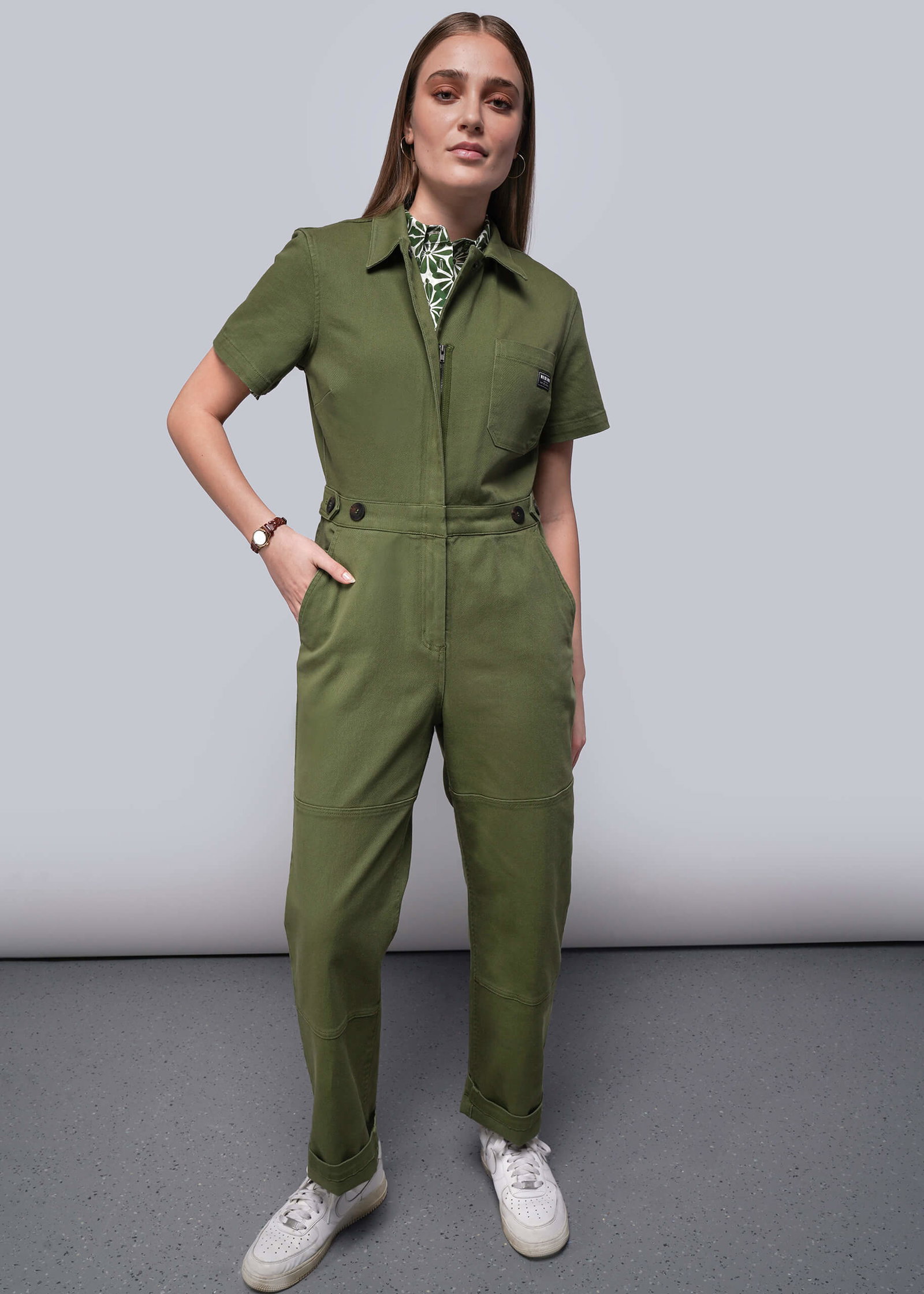 Image of The Essential Denim High Waisted Coverall