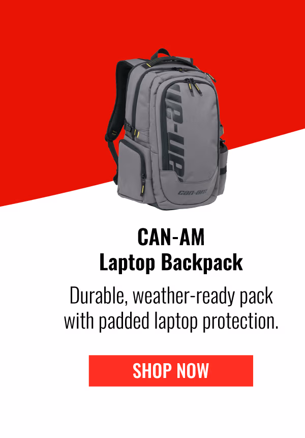 CAN-AM Laptop Backpack | Durable, weather-ready pack with padded laptop protection. | SHOP NOW