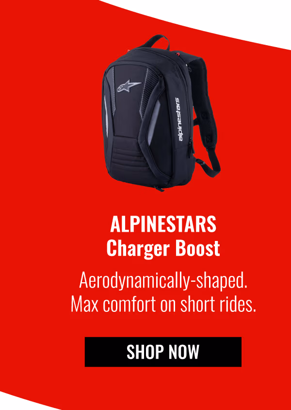 Alpinestars Charger Boost | Aerodynamically-shaped. Max comfort on short rides.