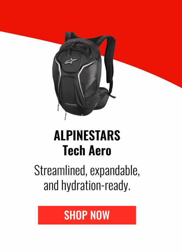 Alpinestars Tech Aero | Streamlined, expandable, and hydration-ready. | SHOP NOW