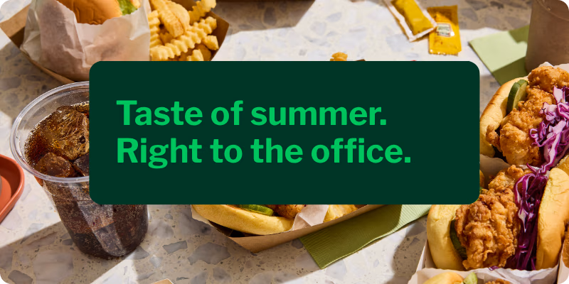 Taste of summer. Right to the office.