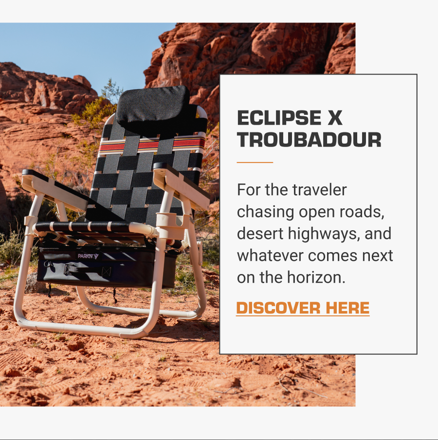 Eclipse x Troubadour For the traveler chasing open roads, desert highways, and whatever comes next on the horizon.