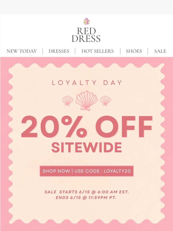 20% OFF Starts Now‼️