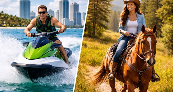 Experience 1 Hour JETSKI Tour + 1 Hour Horseback Riding Combo in Miami