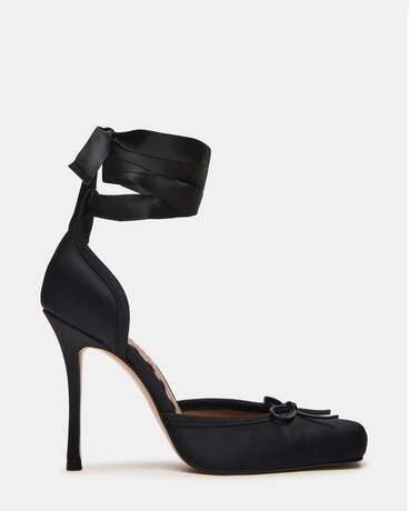 LARINA BLACK SATIN