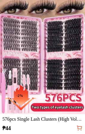 576pcs Single Lash Clusters (High...