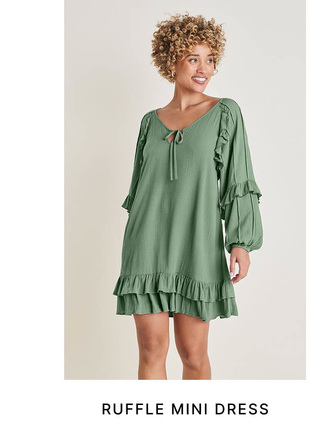 Ruffle Mini Dress