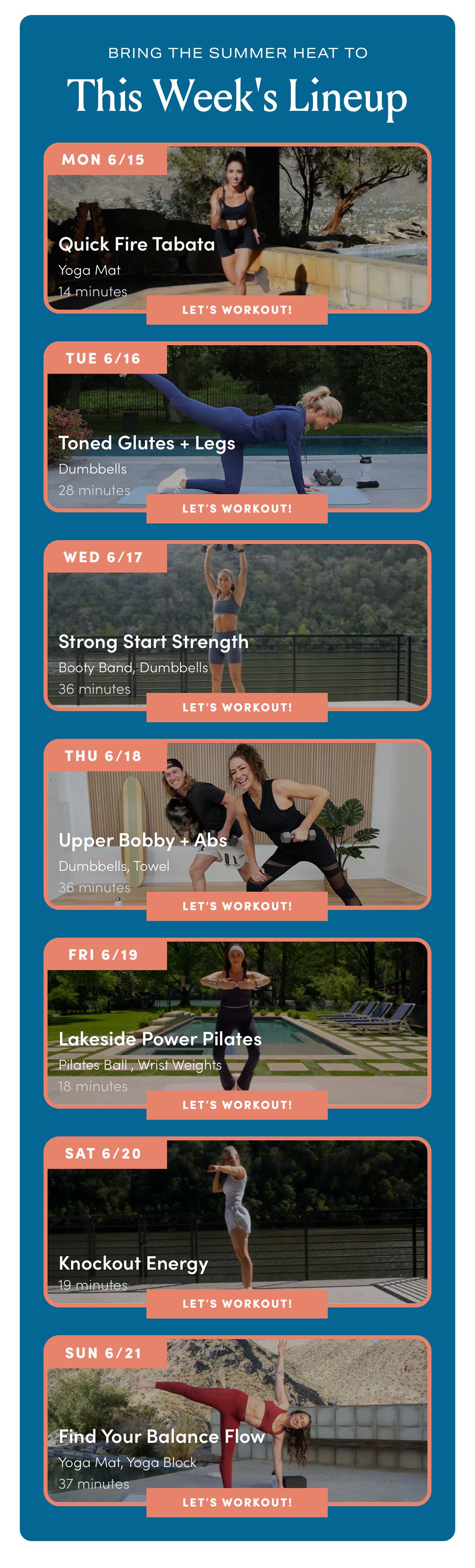 This Week's Workouts