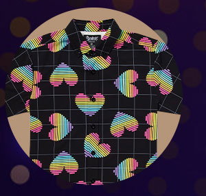 Pastel Hearts Pride Button Up Shirt