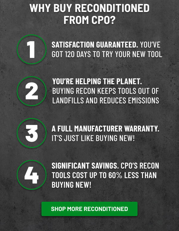 Why Buy Reconditioned Tools