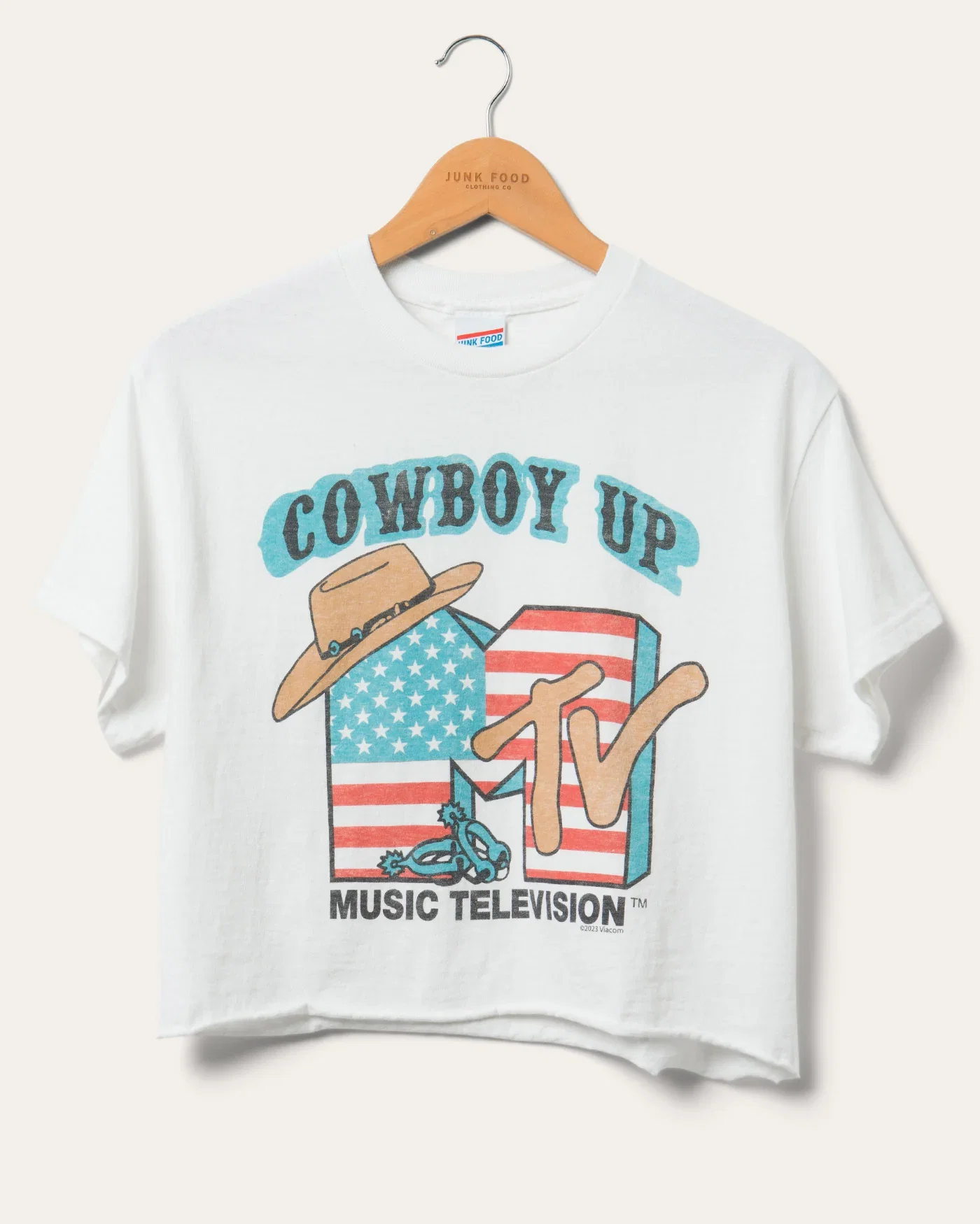 Image of Women's MTV Cowboy Up Flea Market Crop Tee
