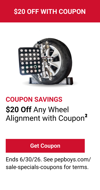 $20 OFF ANY WHEEL ALIGNMENT WITH COUPON(2)