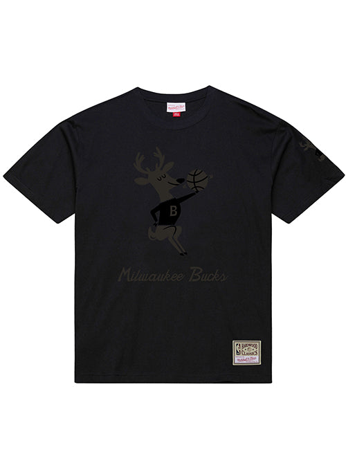 Mitchell & Ness HWC '68 Phantom Black Milwaukee Bucks T-Shirt