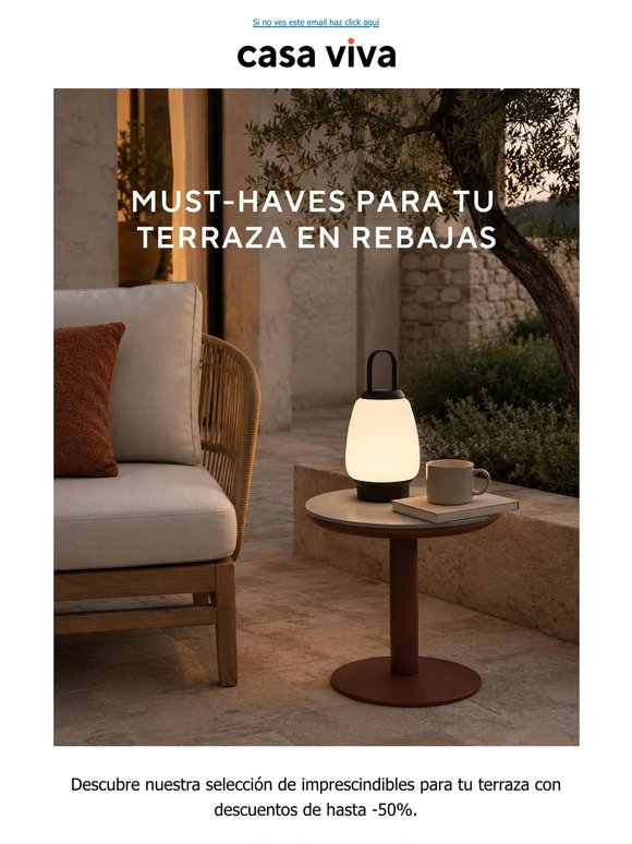 Must-haves para tu terraza en Rebajas