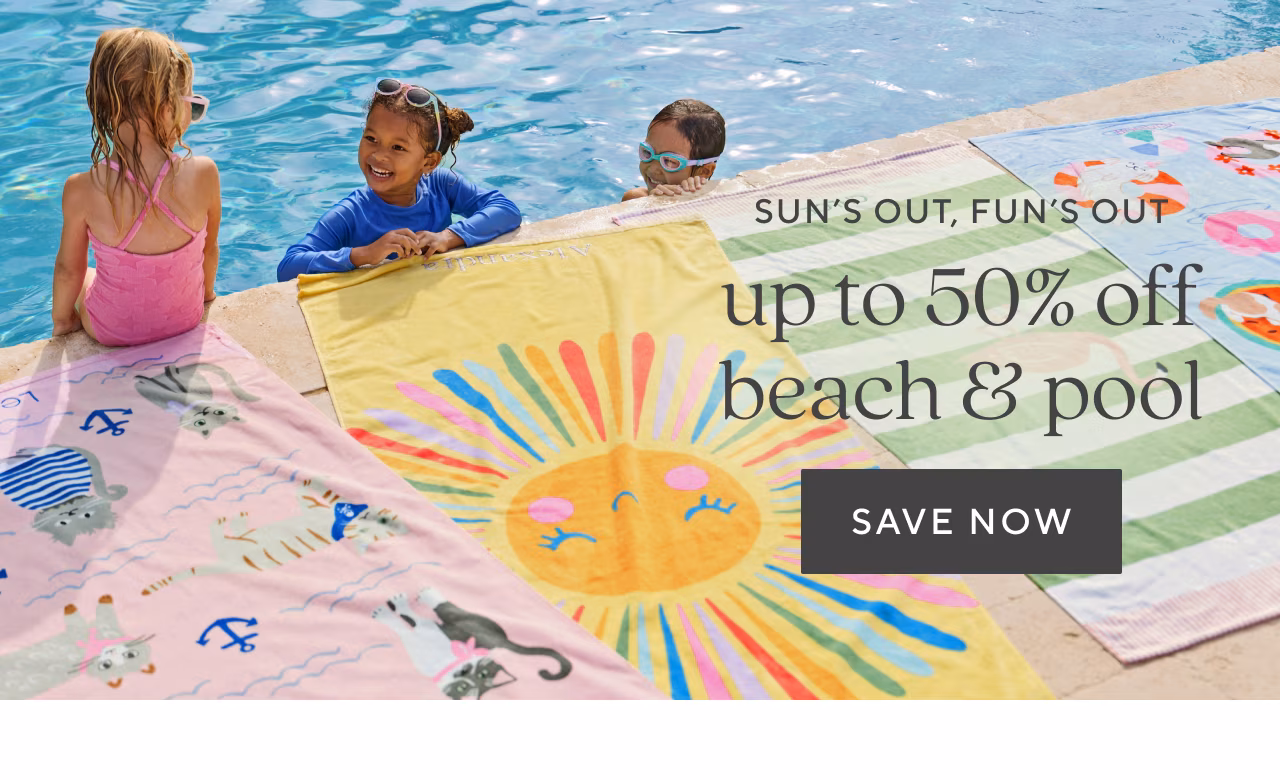 up to 50% off beach & pool