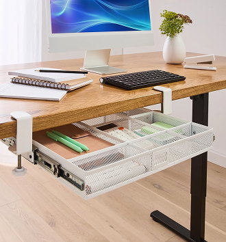 Desk side tray